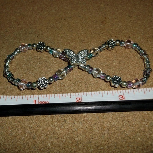 another Butterfly Infinity Barrette handmade by Longhaired Jewels
